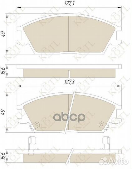 Тормозные колодки 5810132300 3331KT kotl