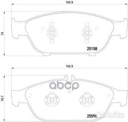 Колодки тормозные дисковые передн.audi A6 (4G2