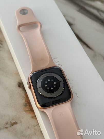 Apple Watch 6 44mm Rose gold (розовые) идеал