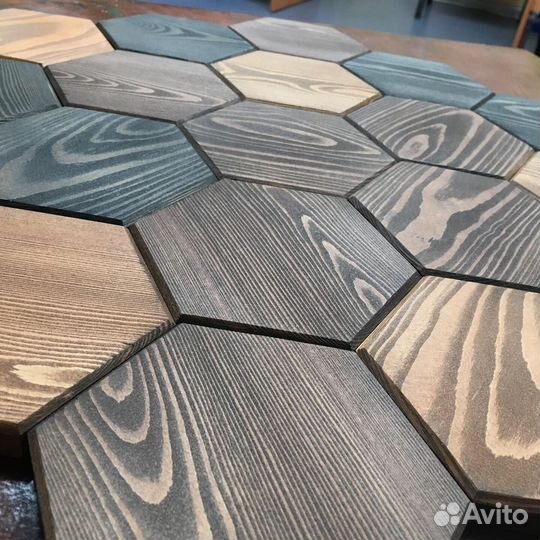 Деревянная мозаика на стену