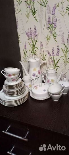 Чайно кофейный сервиз гдр