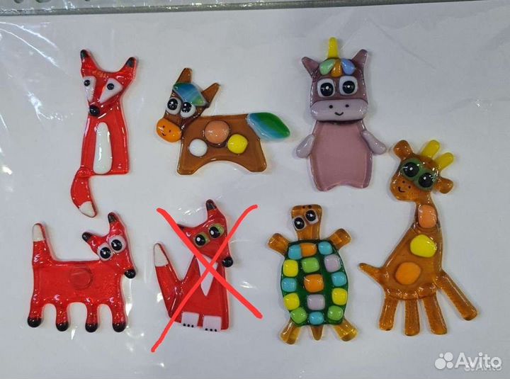 Магниты из стекла Муранское стекло