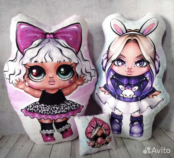 Плюшевые панели для шитья подушек