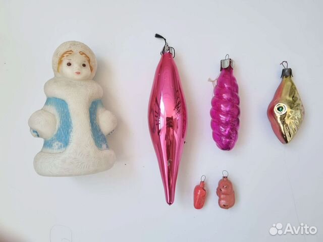 Старинные елочные игрушки СССР винтаж + Снегурочка купить в Москве ...