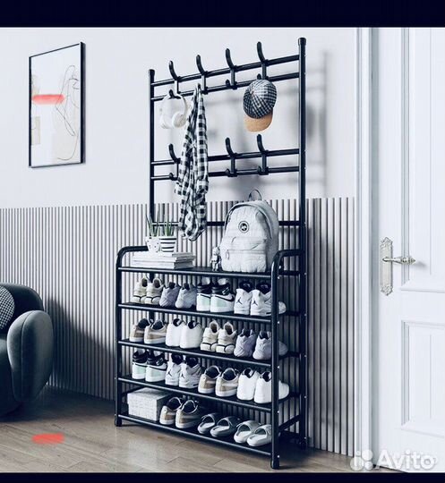 Обувница с вешалкой новая