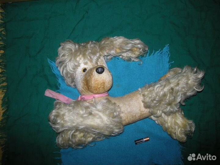 Собака мягкая игрушка СССР собачка плюшевая самовы