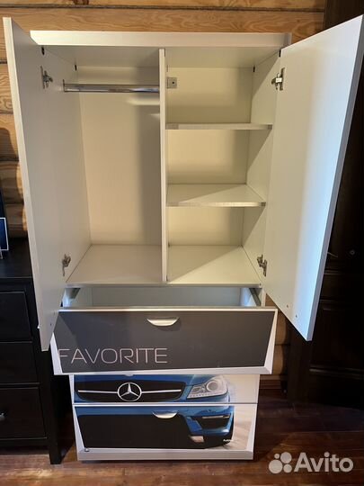 Детская кровать и шкаф Mercedes