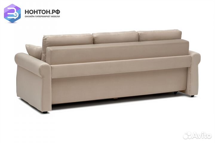 Диван еврокнижка Лира 3-х местный бежевый