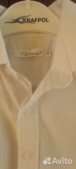 Рубашка(школа) белая 134-140 мальчик