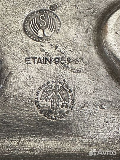 Набор для специй Лебеди, кобальт, подсвечник