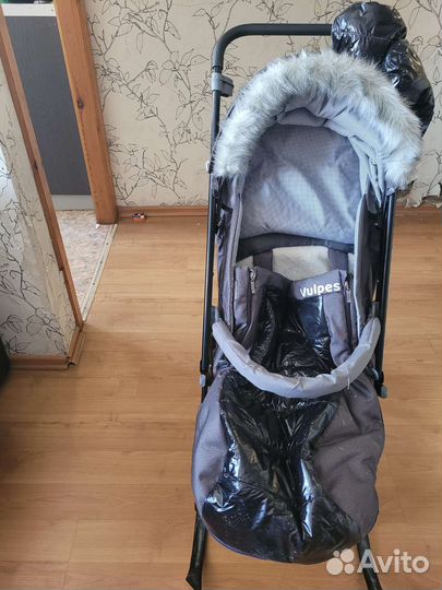 Детские санки коляска с колесами