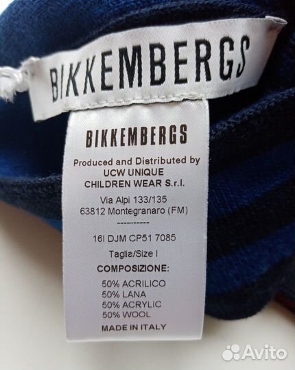 Детская шапки Bikkembergs.NEW