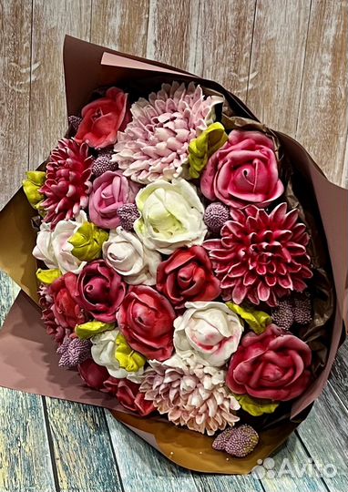 Съедобные букеты из зефира