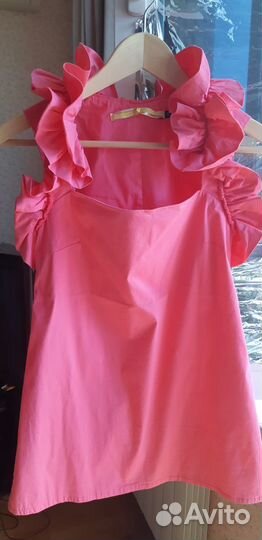 Кофта открытая С воланом