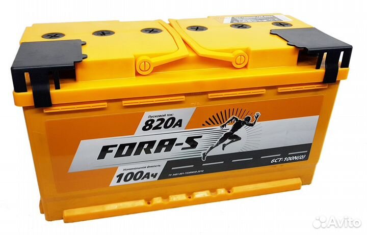 Аккумулятор (Фора-С) 100Ач о/п 820А