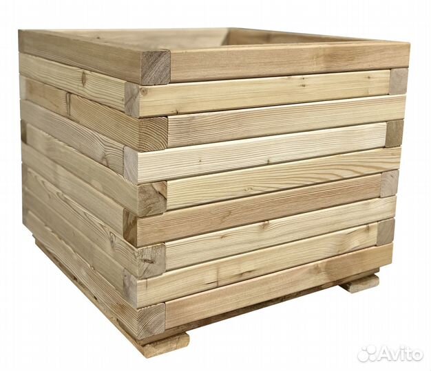 Кашпо крашенное из лиственницы 