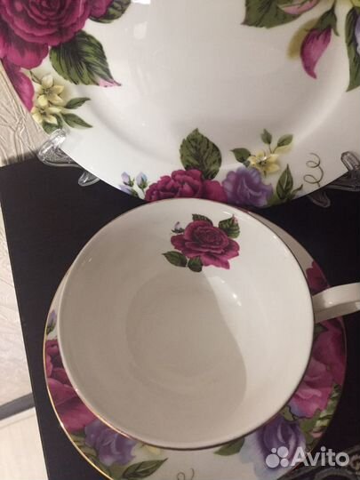 Чайная тройка Фарфор