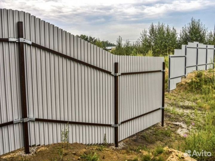 Забор из профлиста