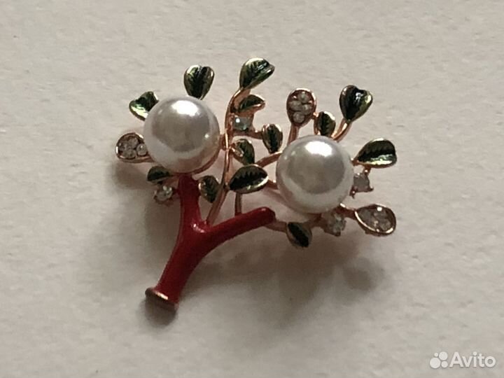 Брошь веточка, серьги Sofia oriflame