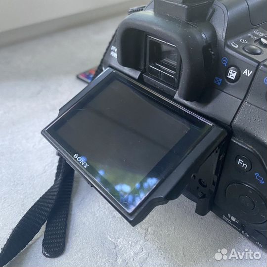 Зеркальный фотоаппарат sony a350 с объективом