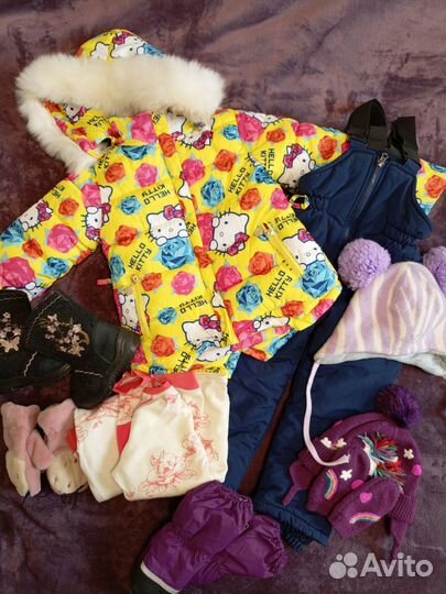 Зимний комбинезон для девочки 110