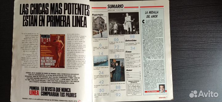 Журнал “interviu” 1988 №822. Sabrina Salerno/rare