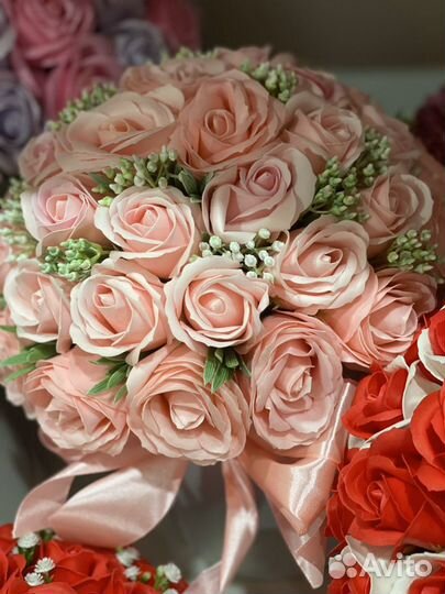 Букет цветы розы 101 51 55 день рождения маме