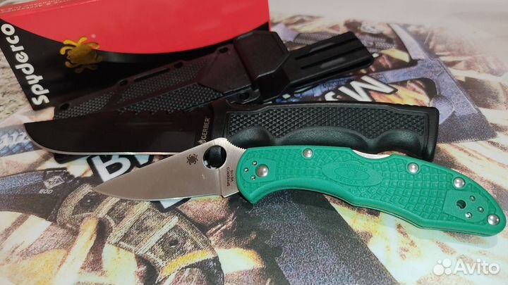 Ножи :Gerber+Spyderco Delica+Зажигалка(prozippo)