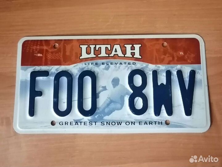 Номер авто США, оригинал
