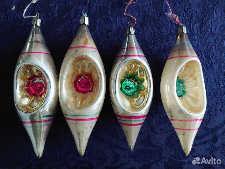 Елочные игрушки СССР сосульки (прожектор)