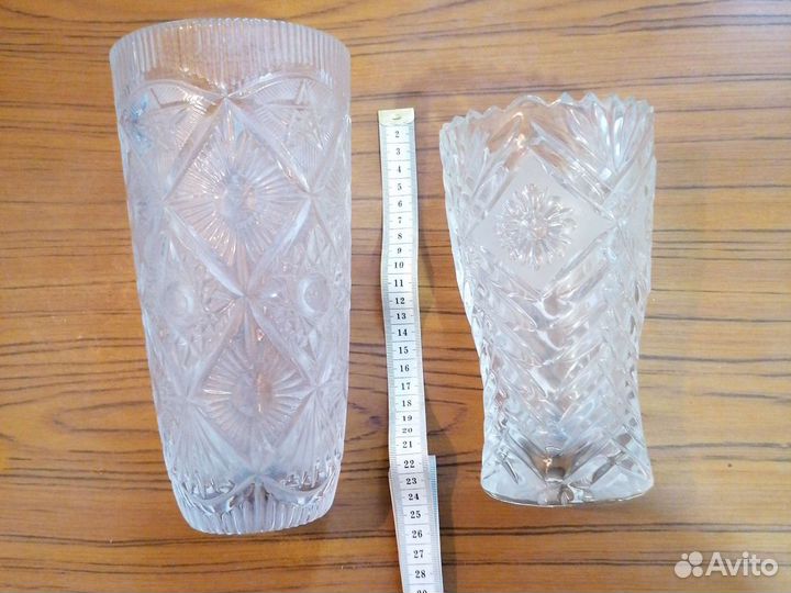 Ваза для цветов хрустальная СССР