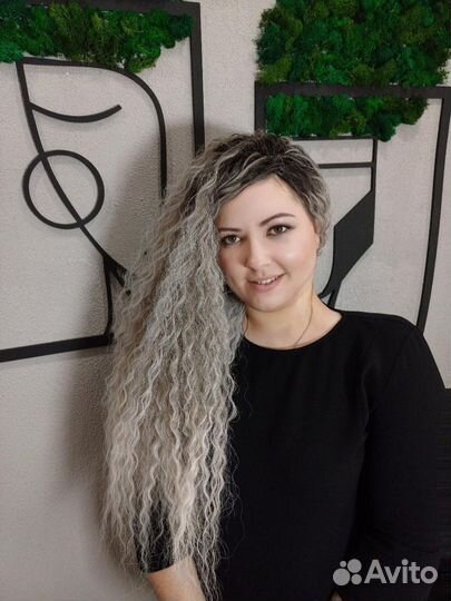 Афрокудри на каркас