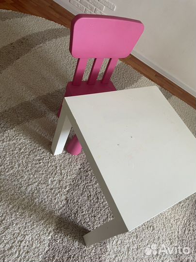 Стол и стул икея