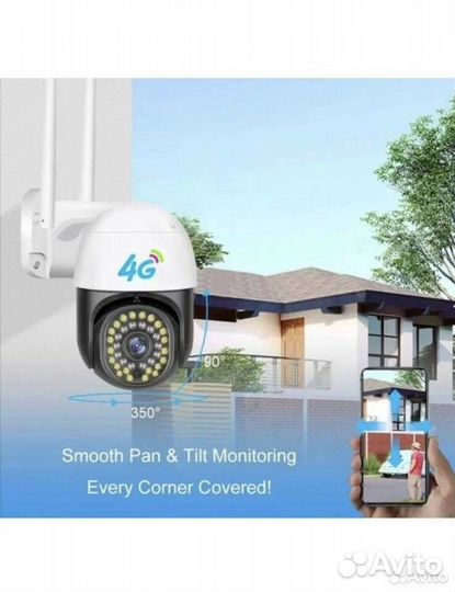 Уличная видеокамера 4G v380 3мп от сим карты