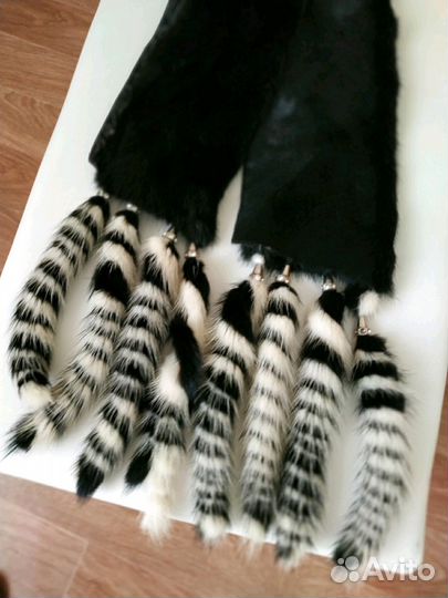 Шарф норковый новый