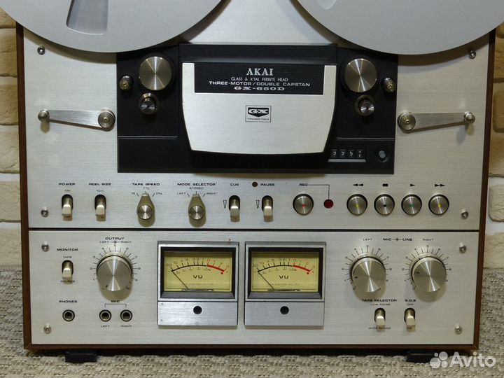 Akai GX-650D 19-38см izxl как New 2 вала