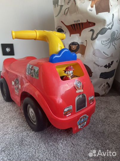 Машина толокар каталка патруль happy