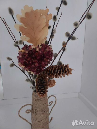 Композиция из сухих цветов