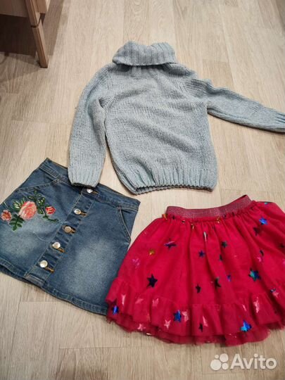Одежда для девочек комплектом. 128