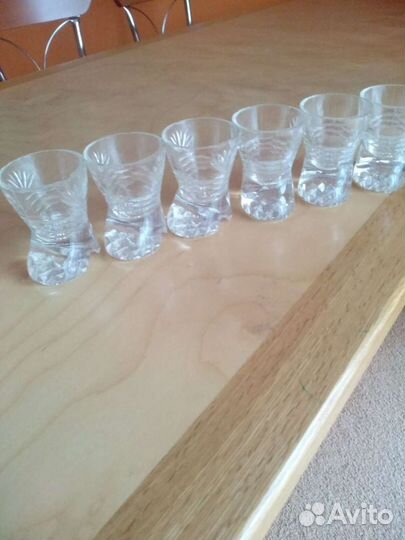Рюмки хрустальные