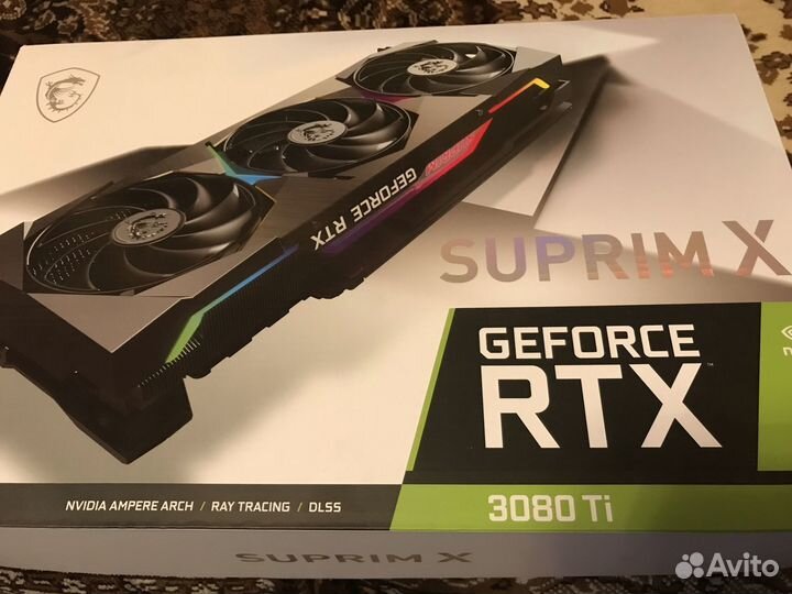 Видеокарта MSI RTX 3080 Ti suprim X 12G