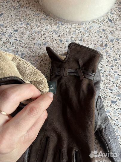 Перчатки кожаные 3 пары 7 размер