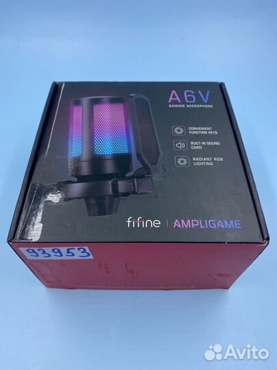 93953 Микрофон Fifine AmpliGame A6V розовый