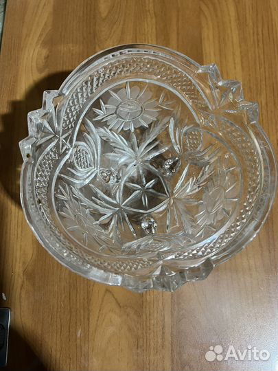 Хрустальная ваза для фруктов