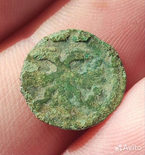 Монета Полушка врп Петр