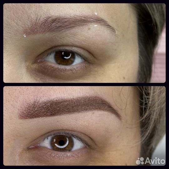 Перманентный макияж бровей губ