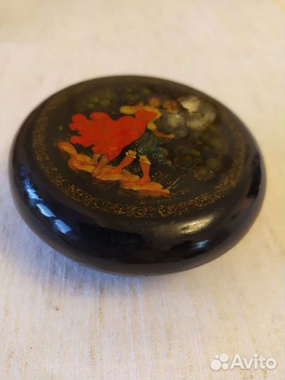 Деревянная шкатулка Федоскино