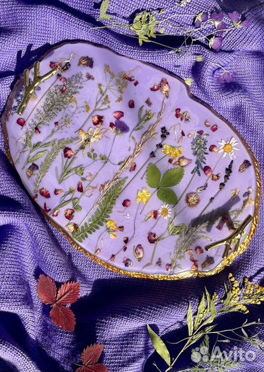 Поднос из эпоксидной смолы