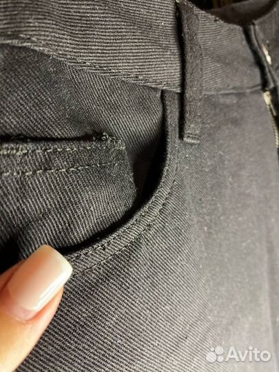 Джинсы бойфренды черные