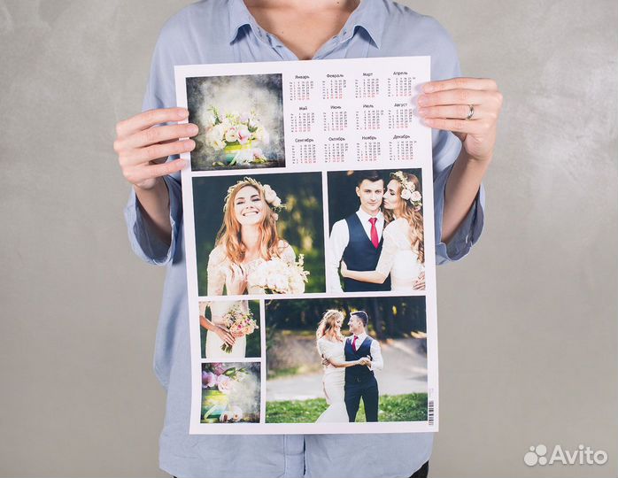 Фото-календари в подарок, квартальные, перекидные